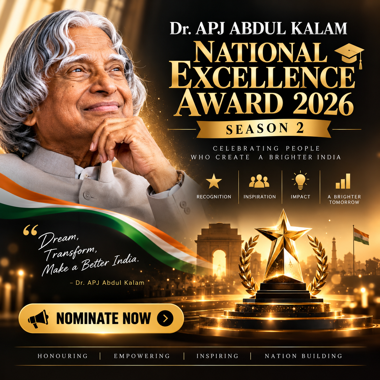 Dr. APJ ABDUL KALAM NATIONAL EXCELLENCE AWARD 2026 Season 2